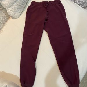 Dark Red LULULEMON joggers